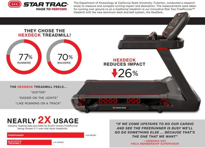 10TRX FreeRunner Treadmill Commercial Star Trac   